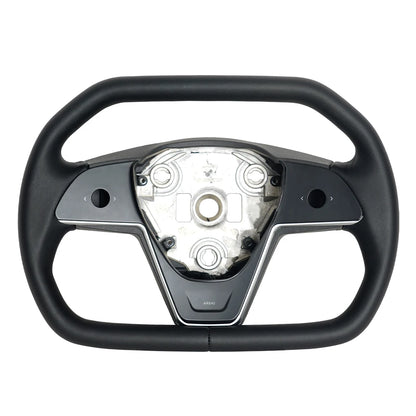 Novaacc White Yoke Steering Wheel for Tesla