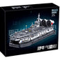 Military Bison Hovercraft and J-15 Fighter Building Block Toys