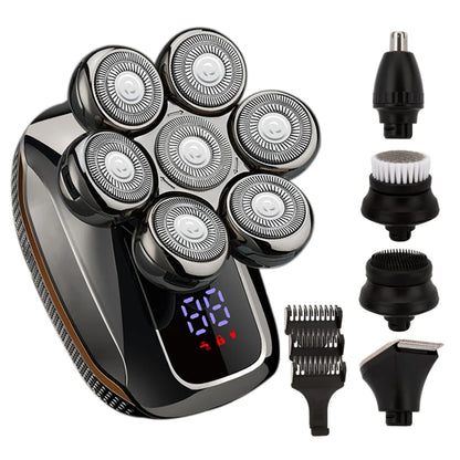 Head Shavers for Bald Men Rotary Electric Razor Cordless Shaver for Men Multifunctional Electric Razors for Bald Men Waterproof