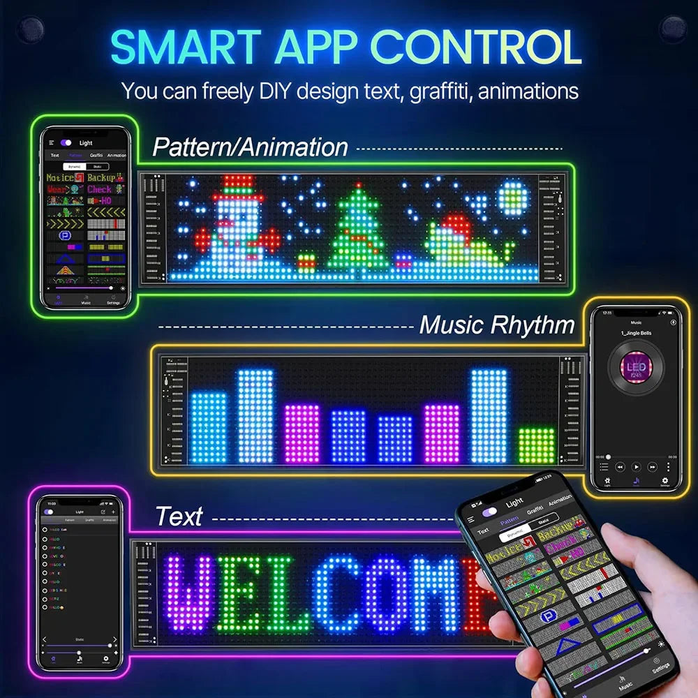 BrightTrack Smart LED Signs for Cars