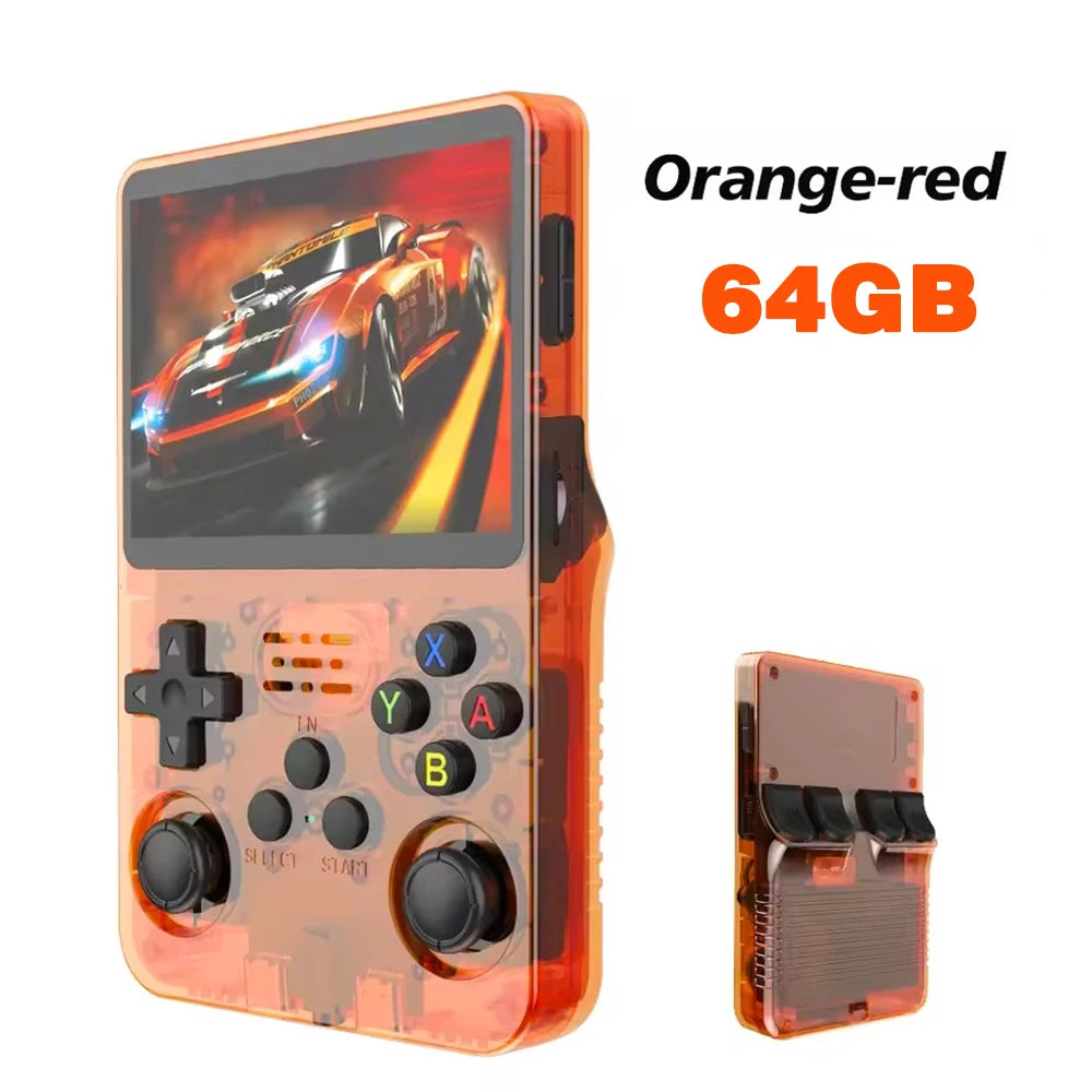 Retro R36S Handheld Video Game Console 3.5 Inch IPS Screen with 128GB Preloaded Games