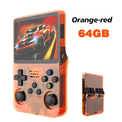 Retro R36S Handheld Video Game Console 3.5 Inch IPS Screen with 128GB Preloaded Games