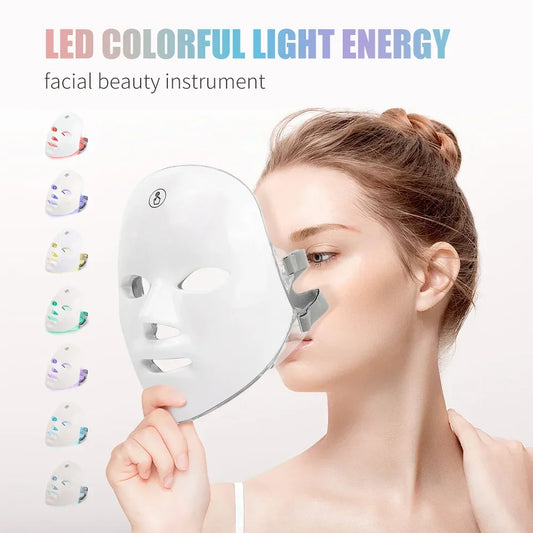 7-Color LED Face Therapy Mask