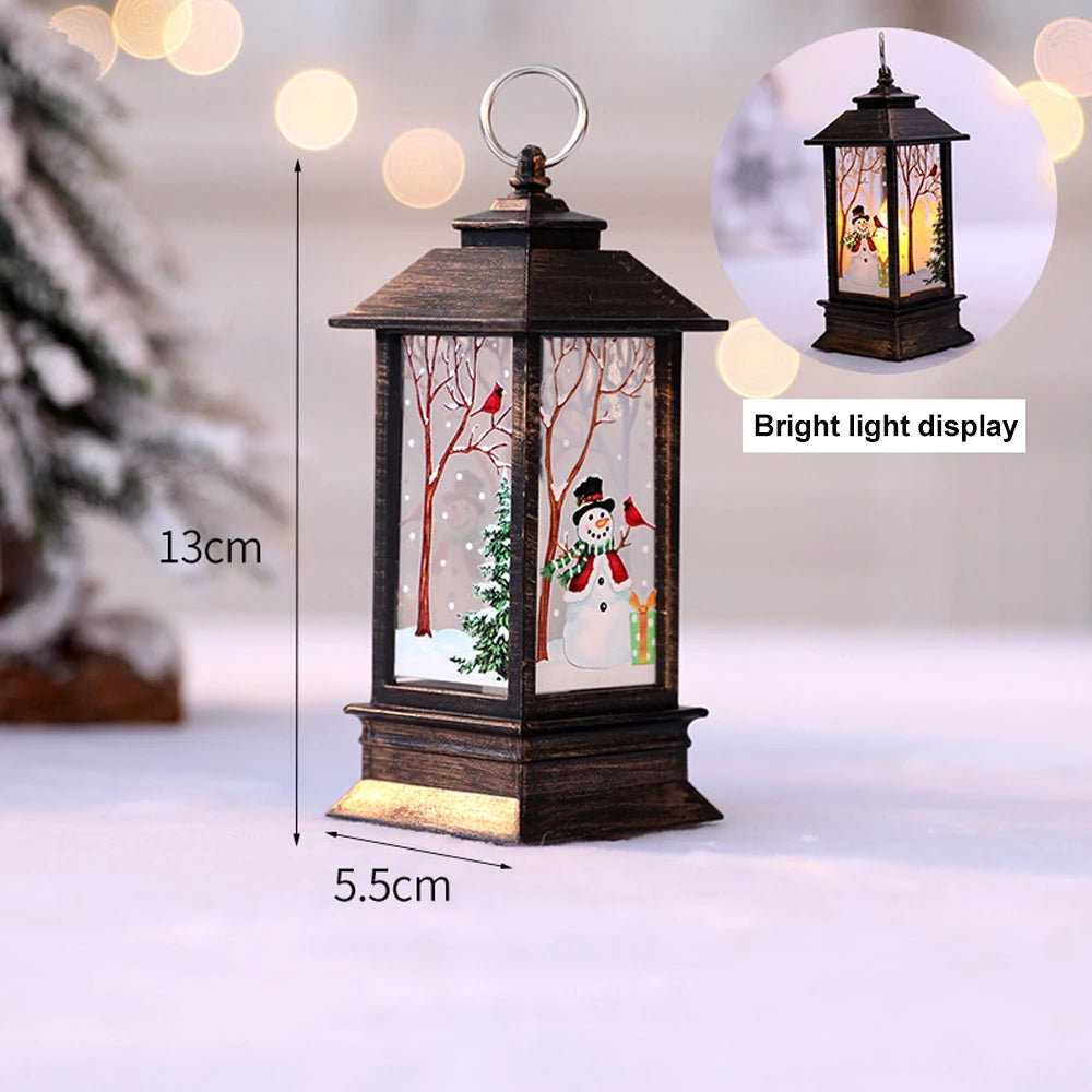 Jolly Santa LED Christmas Lantern