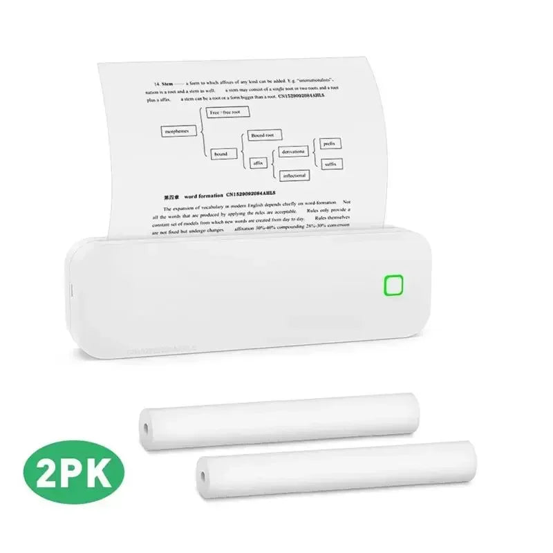 PrintEase Portable Mini A4 Printer No Ink Thermal Printer