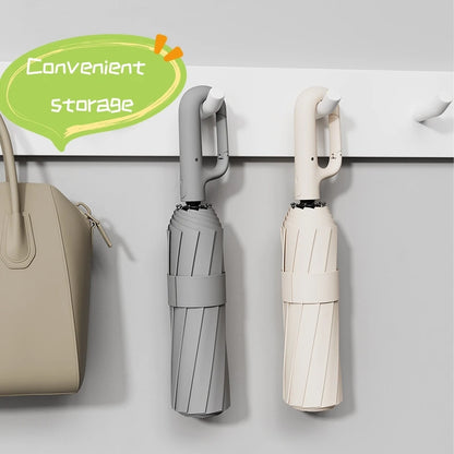 Extra Large Reinforced Wind-Resistant Rain-Resistant Ring Buckle Umbrella