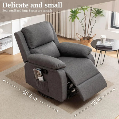 Calvian 360 Swivel Rocker Recliner Chair