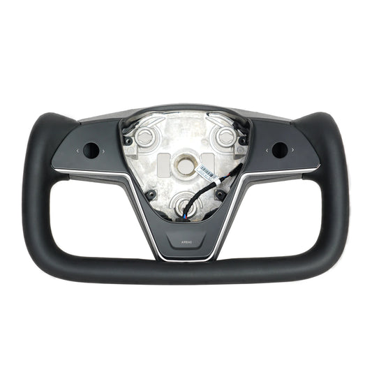 Novaacc White Yoke Steering Wheel for Tesla
