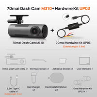 70Mai M310 Dash Cam with GPS & Parking Monitor