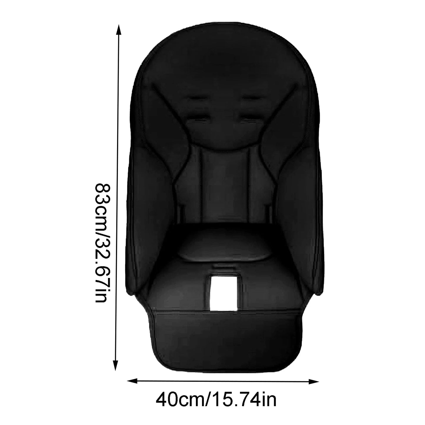 Portable Dining Chair Cover Baby PU Leather Dining Chair Pad Soft Multifunctional Seat Cover with Padding for Kids Children