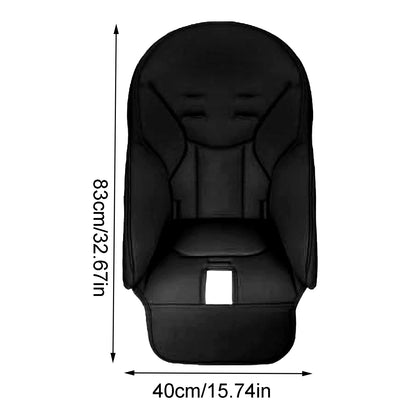Portable Dining Chair Cover Baby PU Leather Dining Chair Pad Soft Multifunctional Seat Cover with Padding for Kids Children