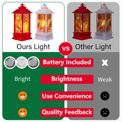 Jolly Santa LED Christmas Lantern