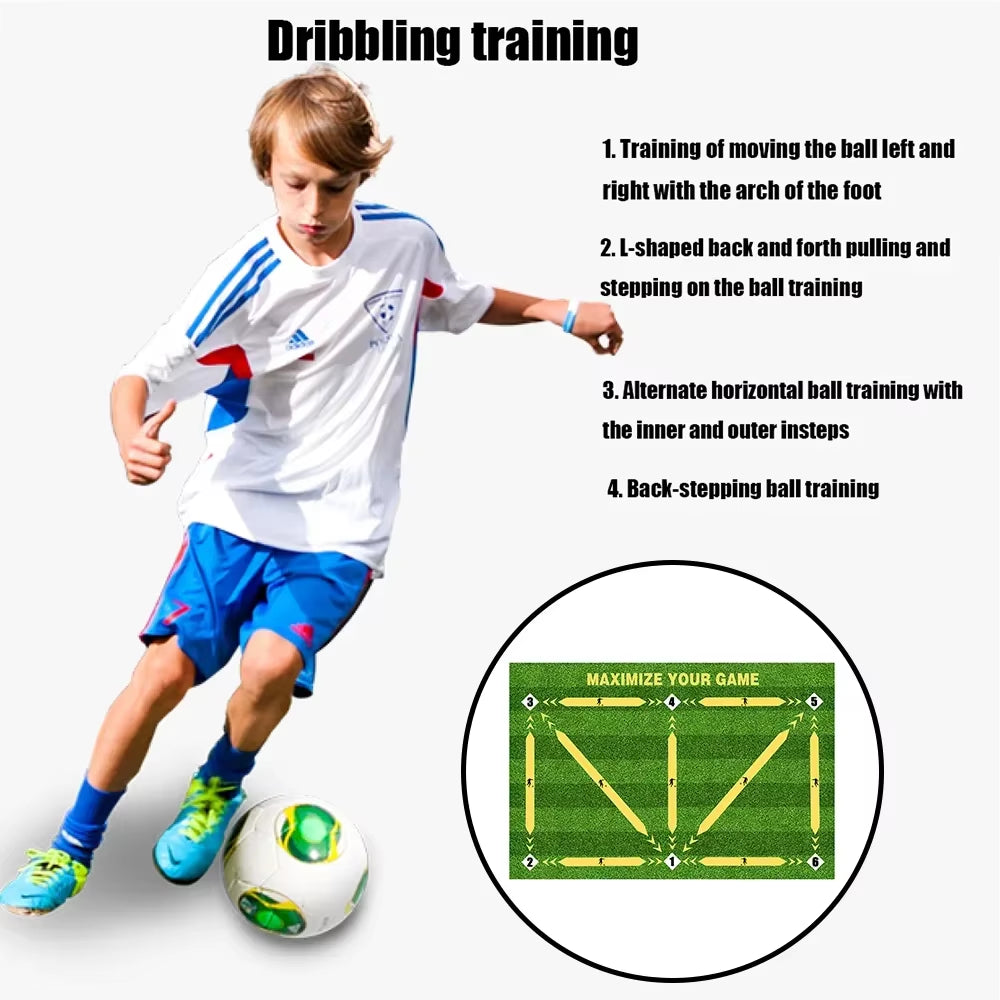 DribbleMaster Foldable Soccer Training Mat