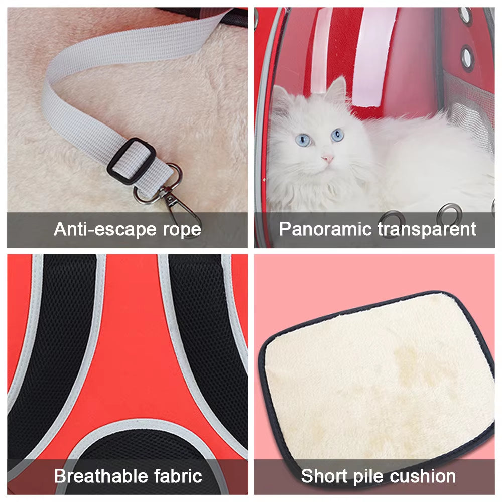 PetPals Transparent Travel Carrier Backpack