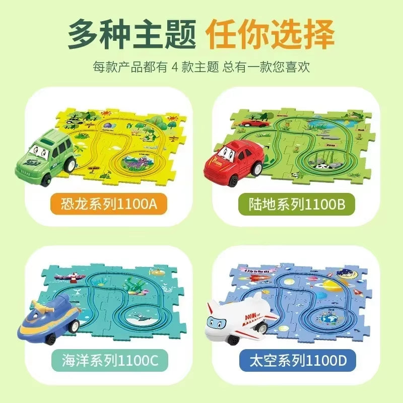 Puzzle Race Car Track Set