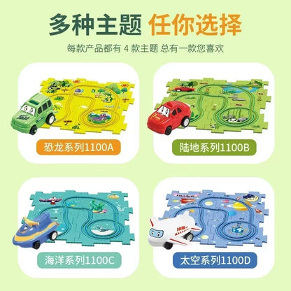 Puzzle Race Car Track Set