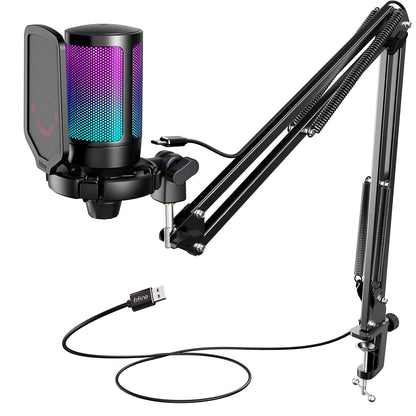 FIFINE RGB USB Gaming Microphone