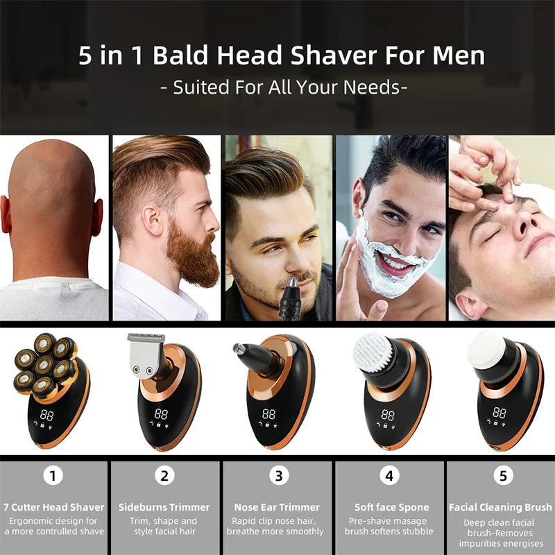 7D Floating Wet-Dry Electric Shaver