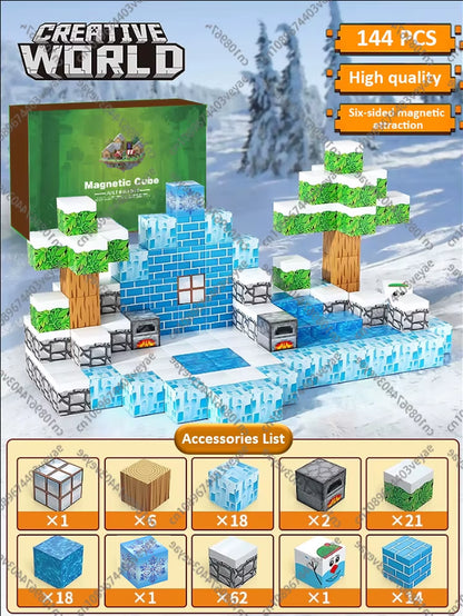 Magnetic Building Blocks Mine World