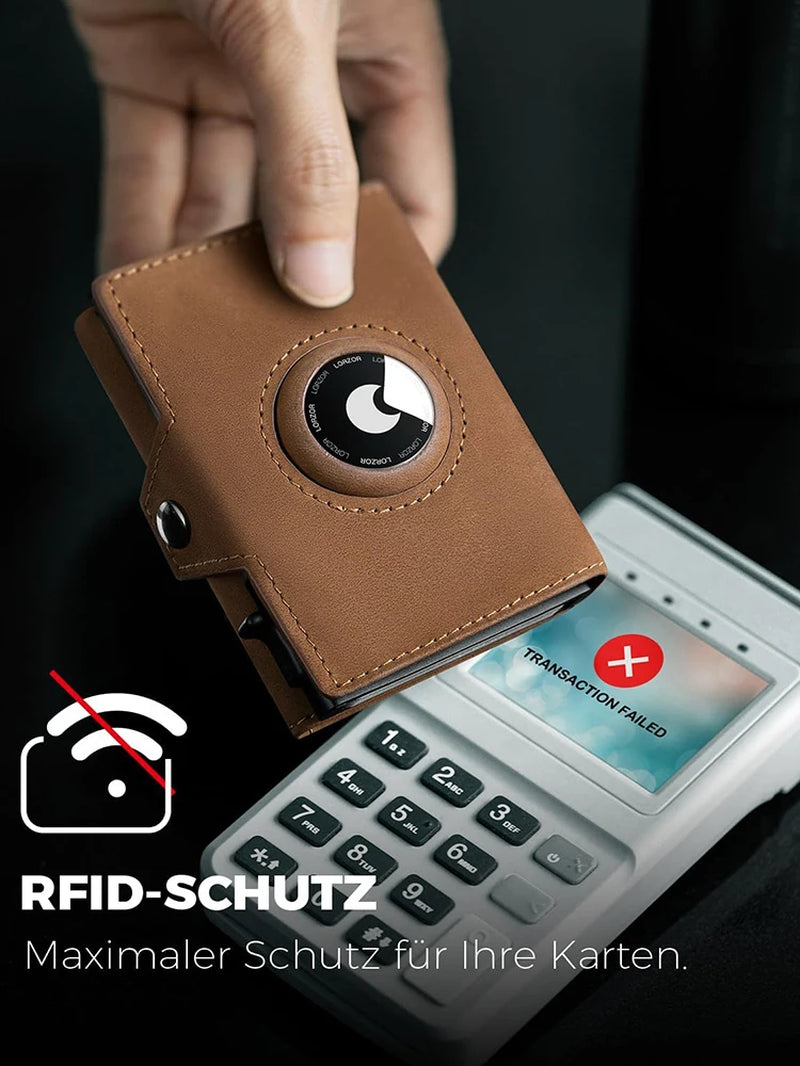 RFID-Blocking Leather Wallet