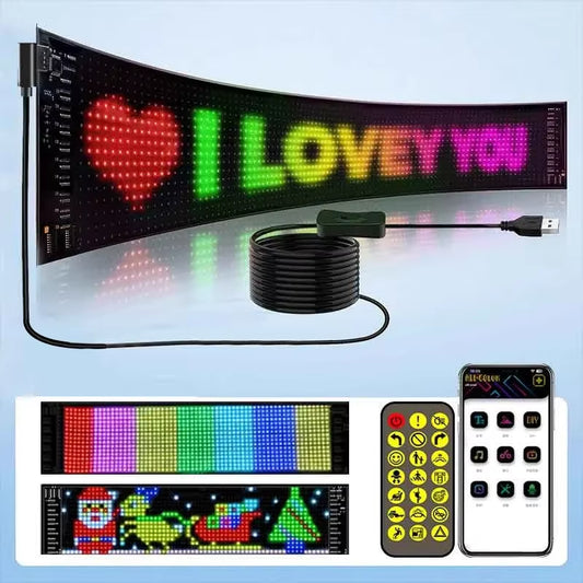 FlexiGlow Scrolling LED Car Sign