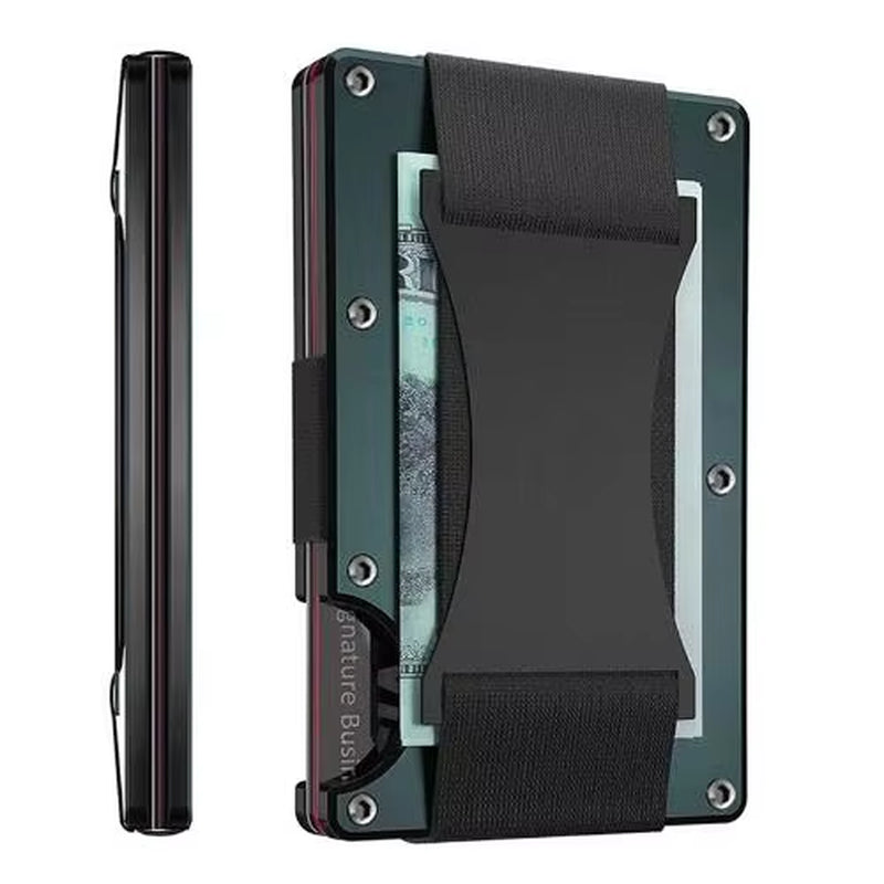 CarbonEdge Slim RFID Wallet with Money Clip