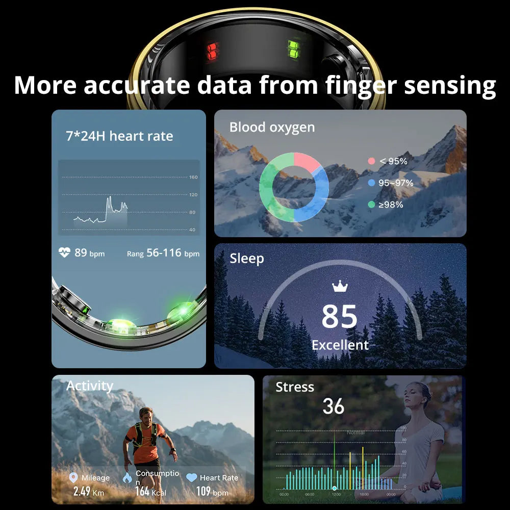 COLMI Smart Ring with Heart Rate Monitor