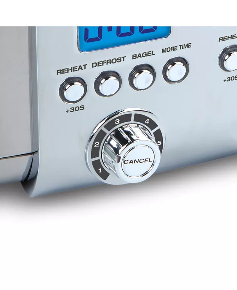 All-Clad TJ824D51 Stainless Steel Digital Toaster with Extra Wide Slot, 4-Slice, Silver