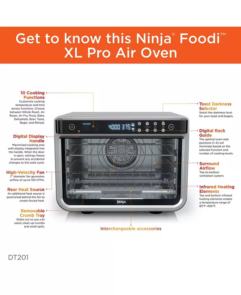 Ninja DT201 Foodi™ 10-in-1 XL Pro Air Fry Oven