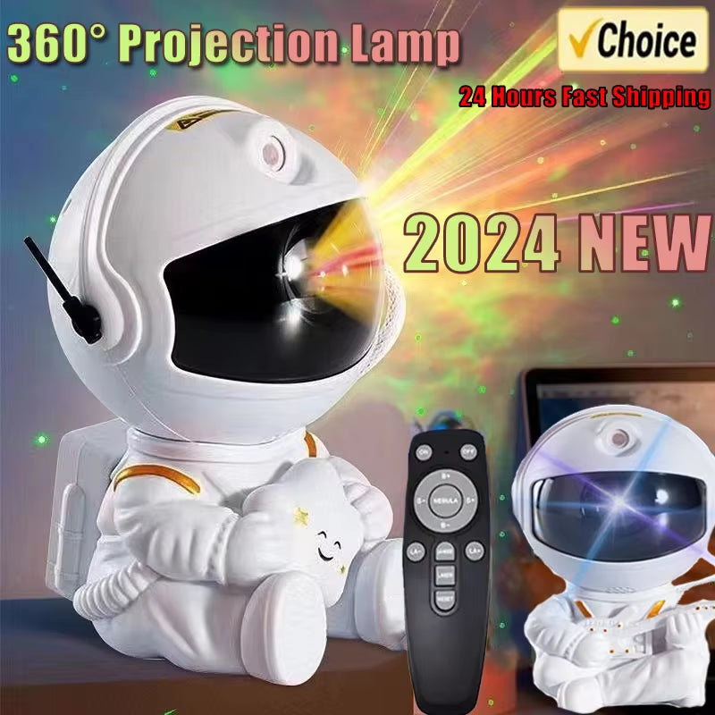 Astronaut Star Galaxy Projector Lamp