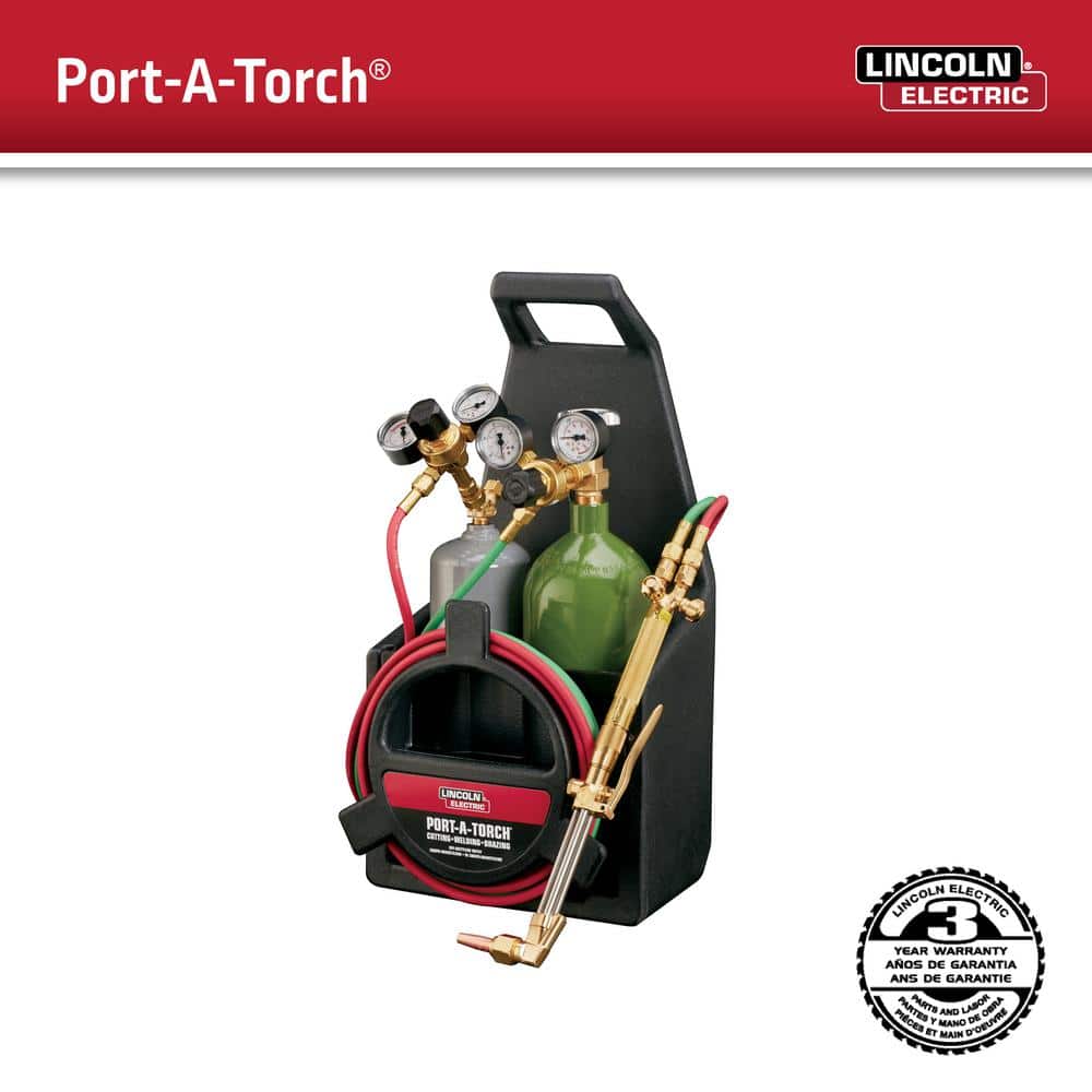 Port-A-Torch Kit with Oxygen and Acetylene Tanks for Cutting Welding and Brazing