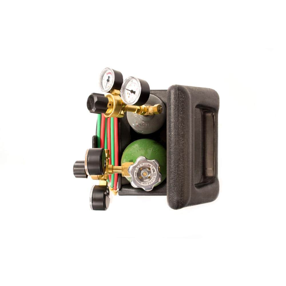 Port-A-Torch Kit with Oxygen and Acetylene Tanks for Cutting Welding and Brazing