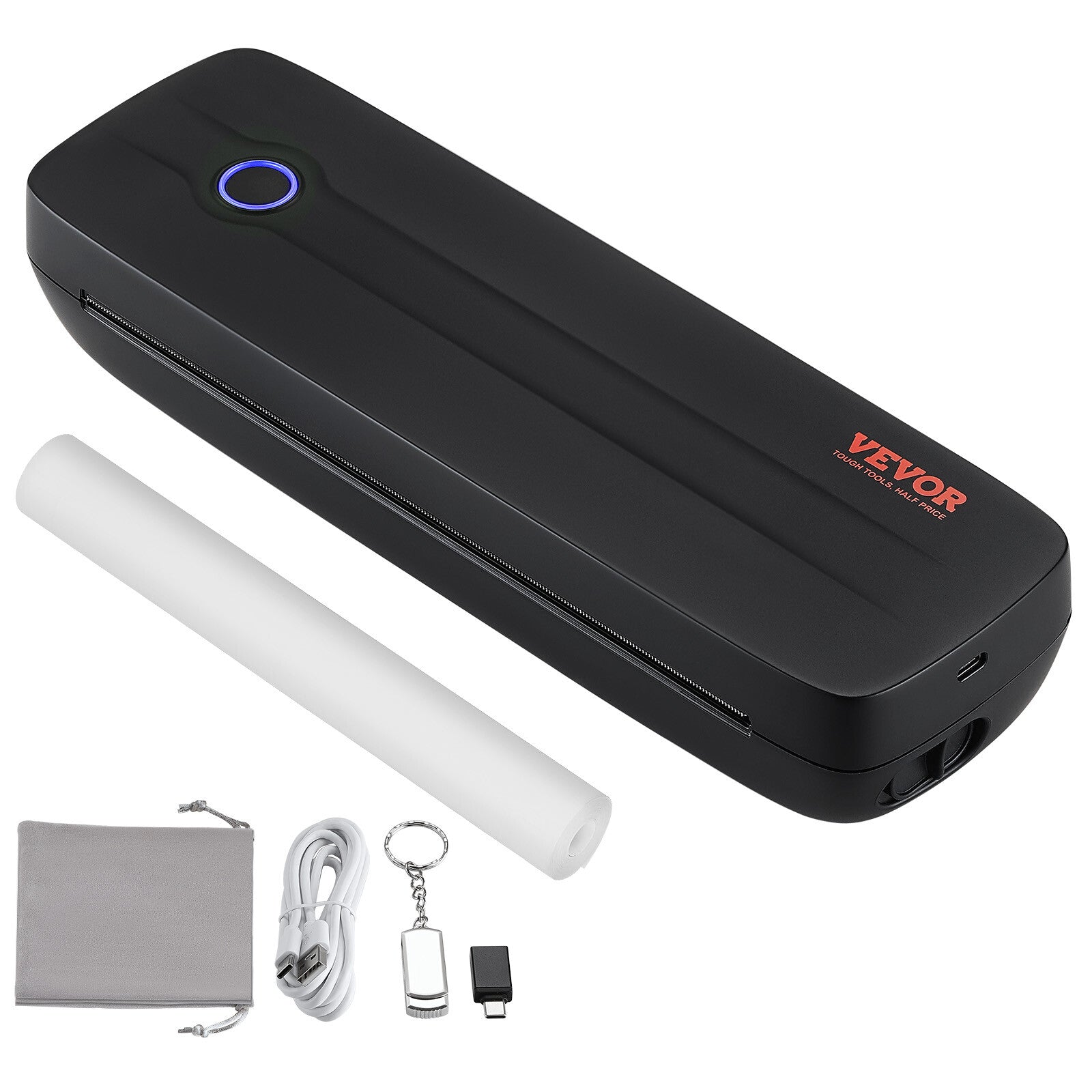 VEVOR Portable Printer Wireless Inkless Printer 2600 Mah for Travel & for Home